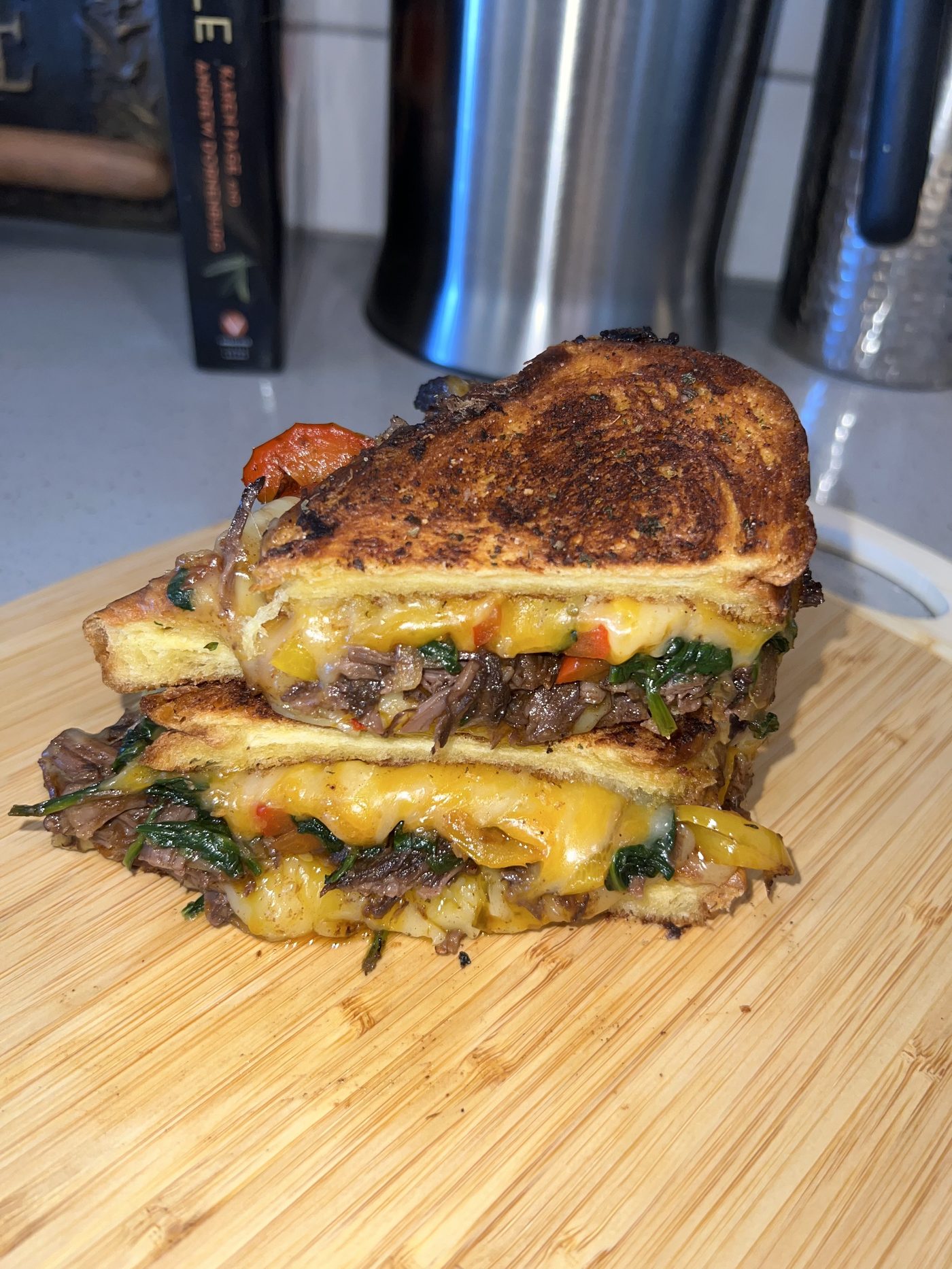 Short rib grilled cheese